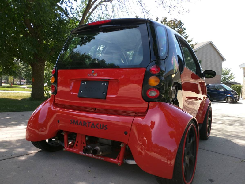 Illustration for article titled At $23,500, Could This Hayabusa-Powered 2002 Smart ForTwo Be For You?
